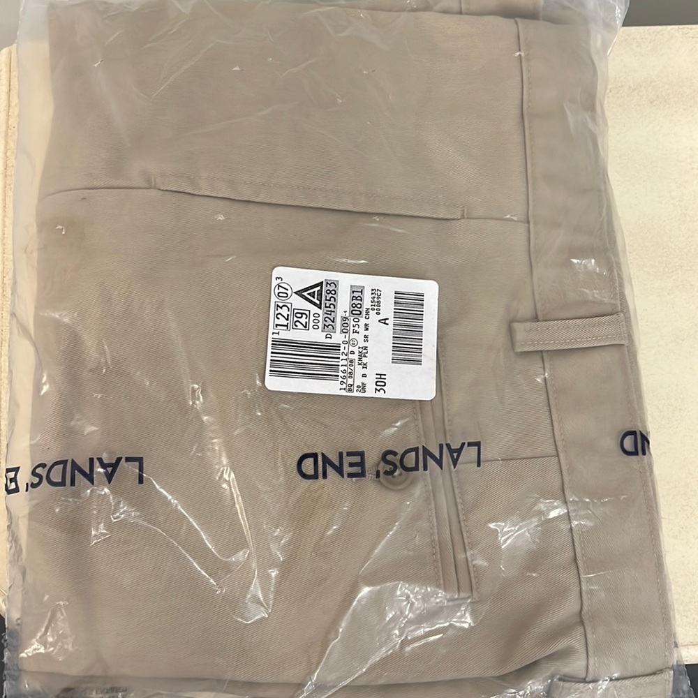 New! boys Lands End khakis
